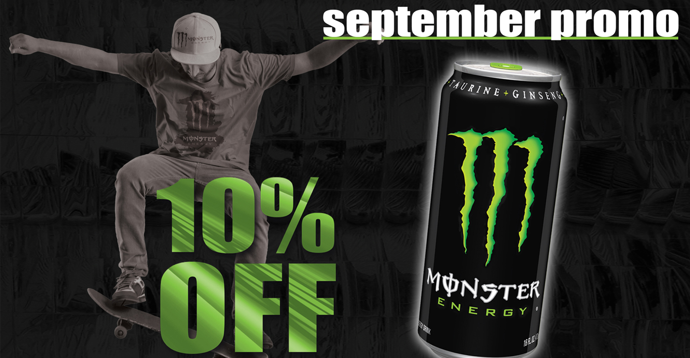 10 Off Monster Energy Drinks VVS Canteen